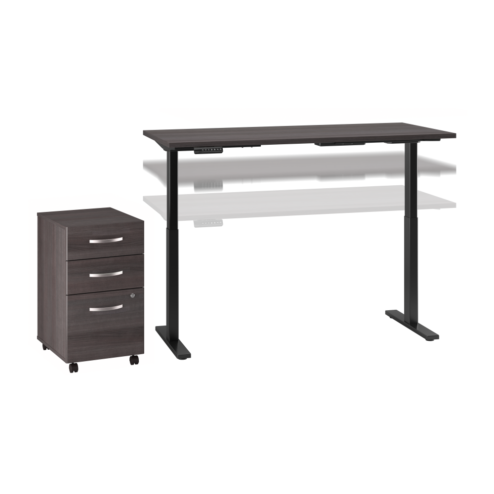 Move 60 Series 60W x 30D Height Adjustable Standing Desk with Storage