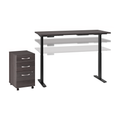 Move 60 Series 60W x 30D Height Adjustable Standing Desk with Storage