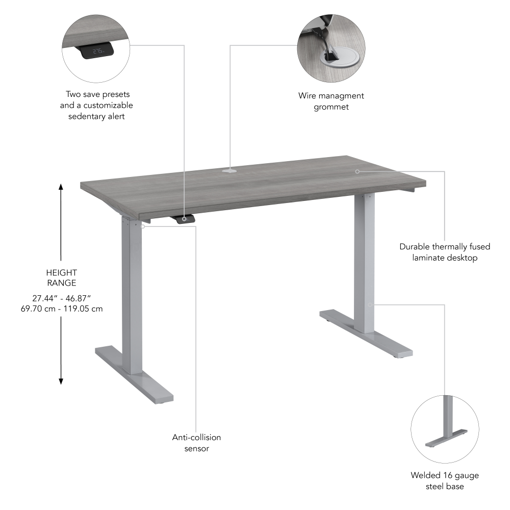 48W x 24D Height Adjustable Standing Desk