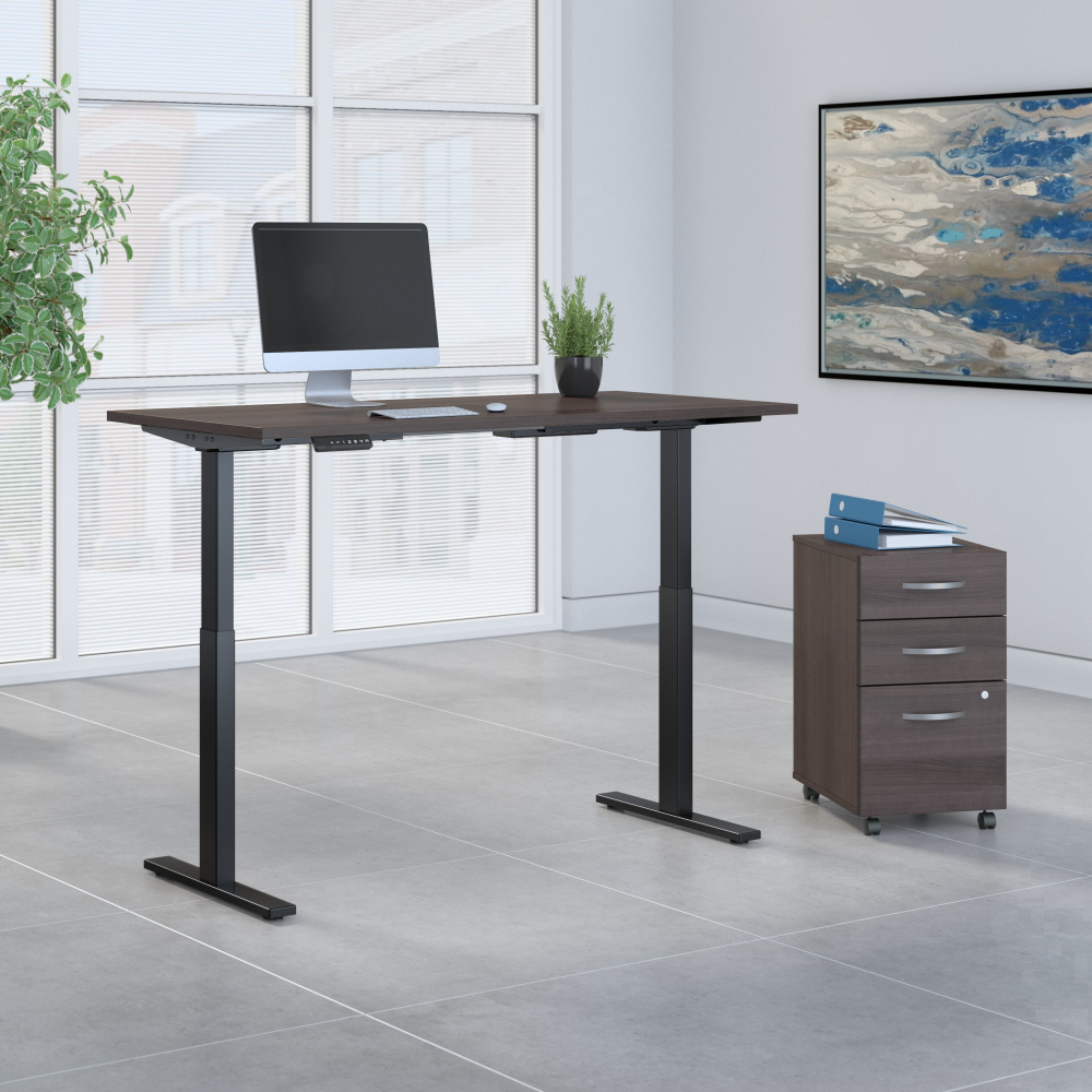 Move 60 Series 60W x 30D Height Adjustable Standing Desk with Storage