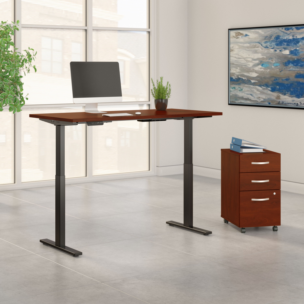 Move 60 Series 60W x 30D Height Adjustable Standing Desk with Storage